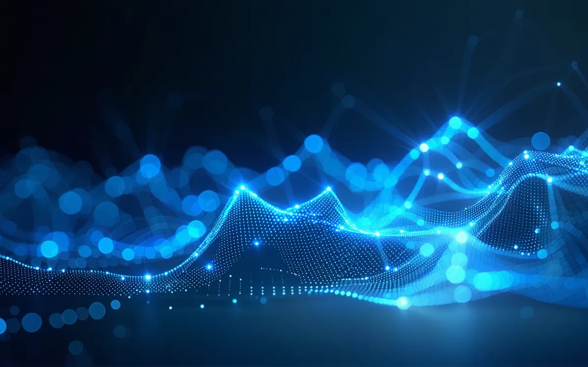Abstract data flow visualization representing the Crewpath allocation engine